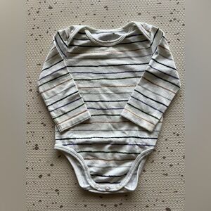 Mon Coeur Cotton Striped Baby Bodysuit 6-12m